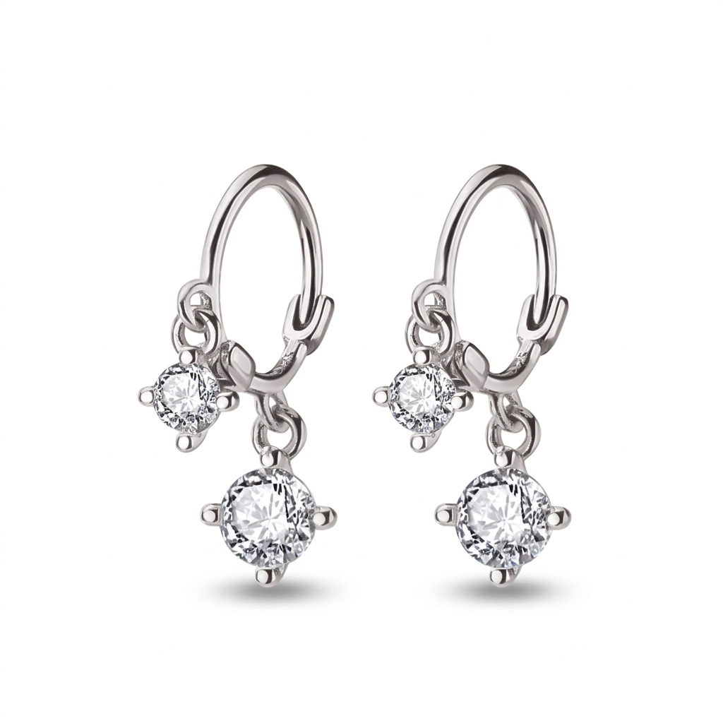 Aretes Góticos con Zirconias