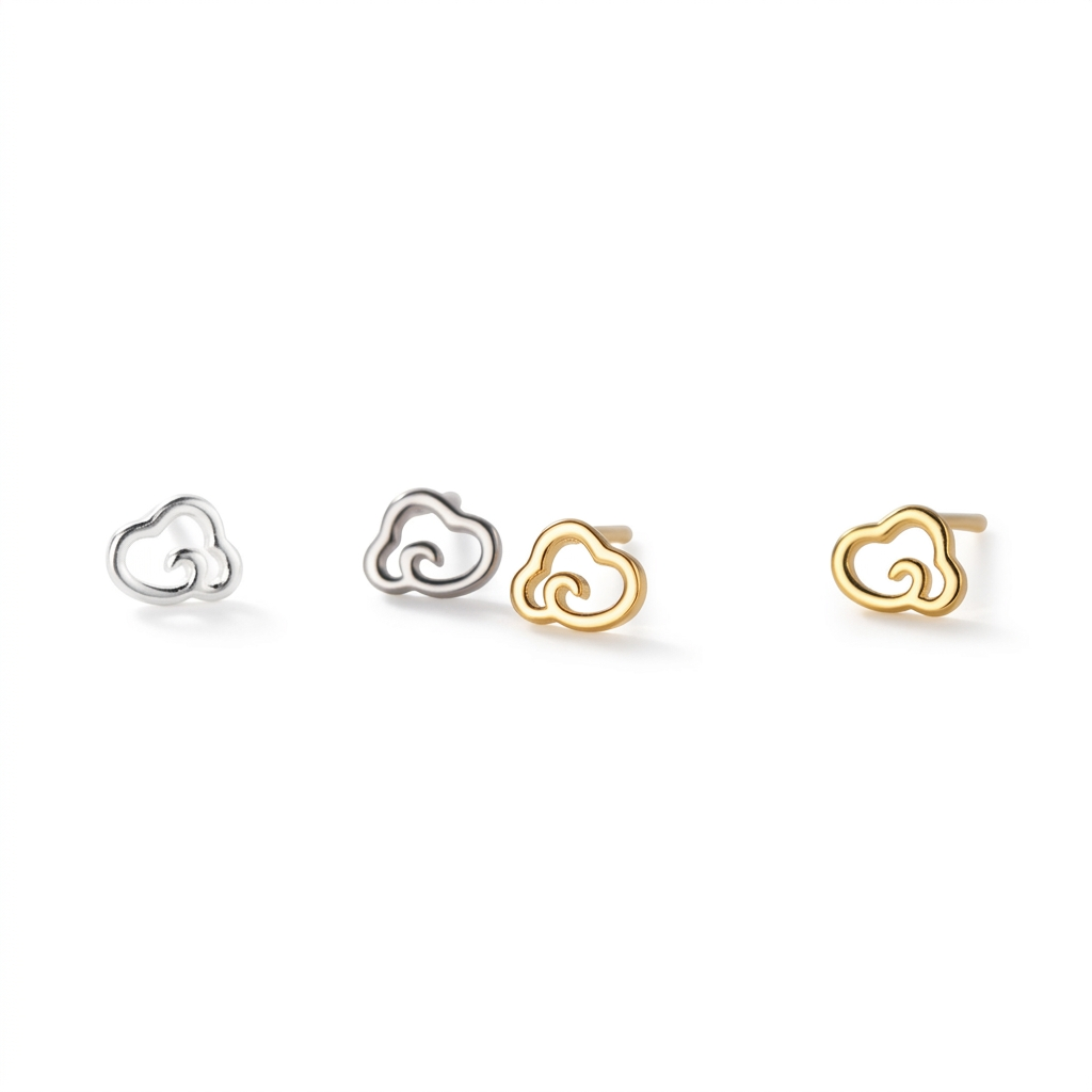 Aretes Nube Calada