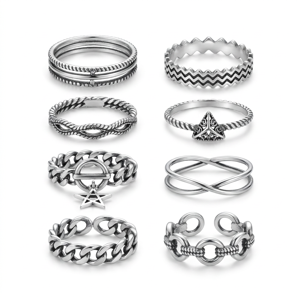 Anillo Vintage Abierto en Varios Diseños