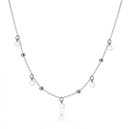 Collar Choker con Bolitas Colgantes