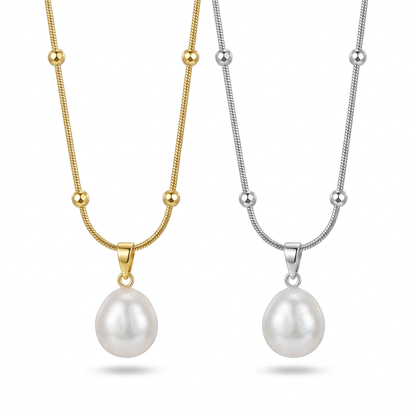 Collar de Perlas con Cadena