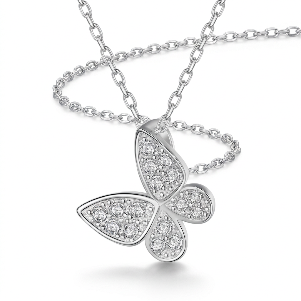 Collar Mariposa y Corazón