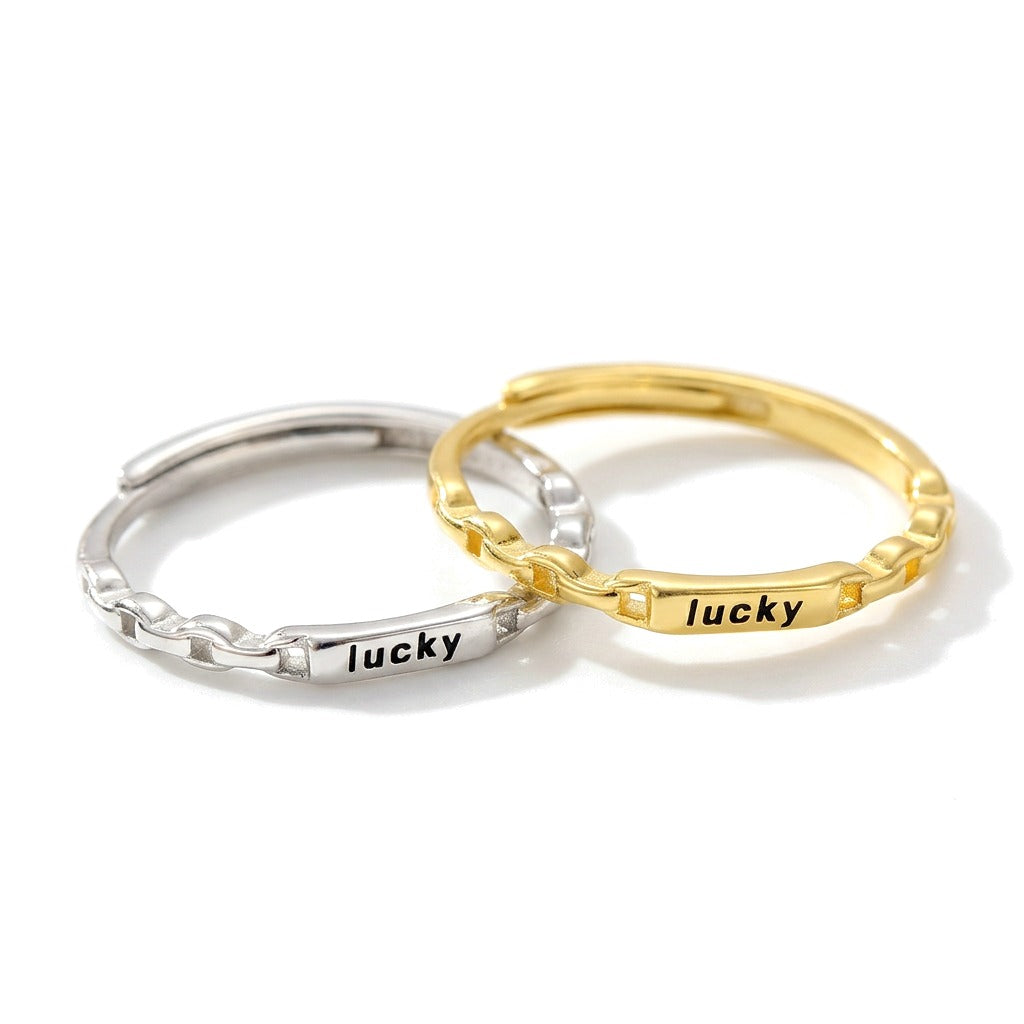 Anillo Lucky Fino Apilable