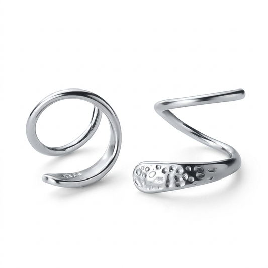 Arracadas Mini Dobles Serpiente para Cartílago