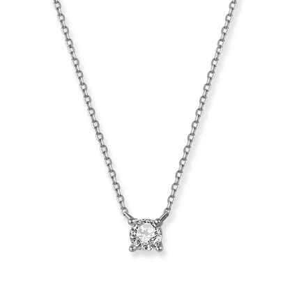 Collar Cuadrado con Zirconia