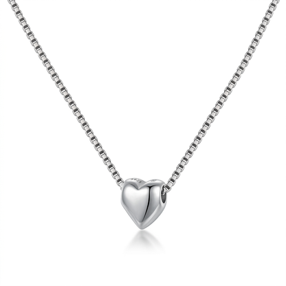 Collar con Dije de Corazón Romántico