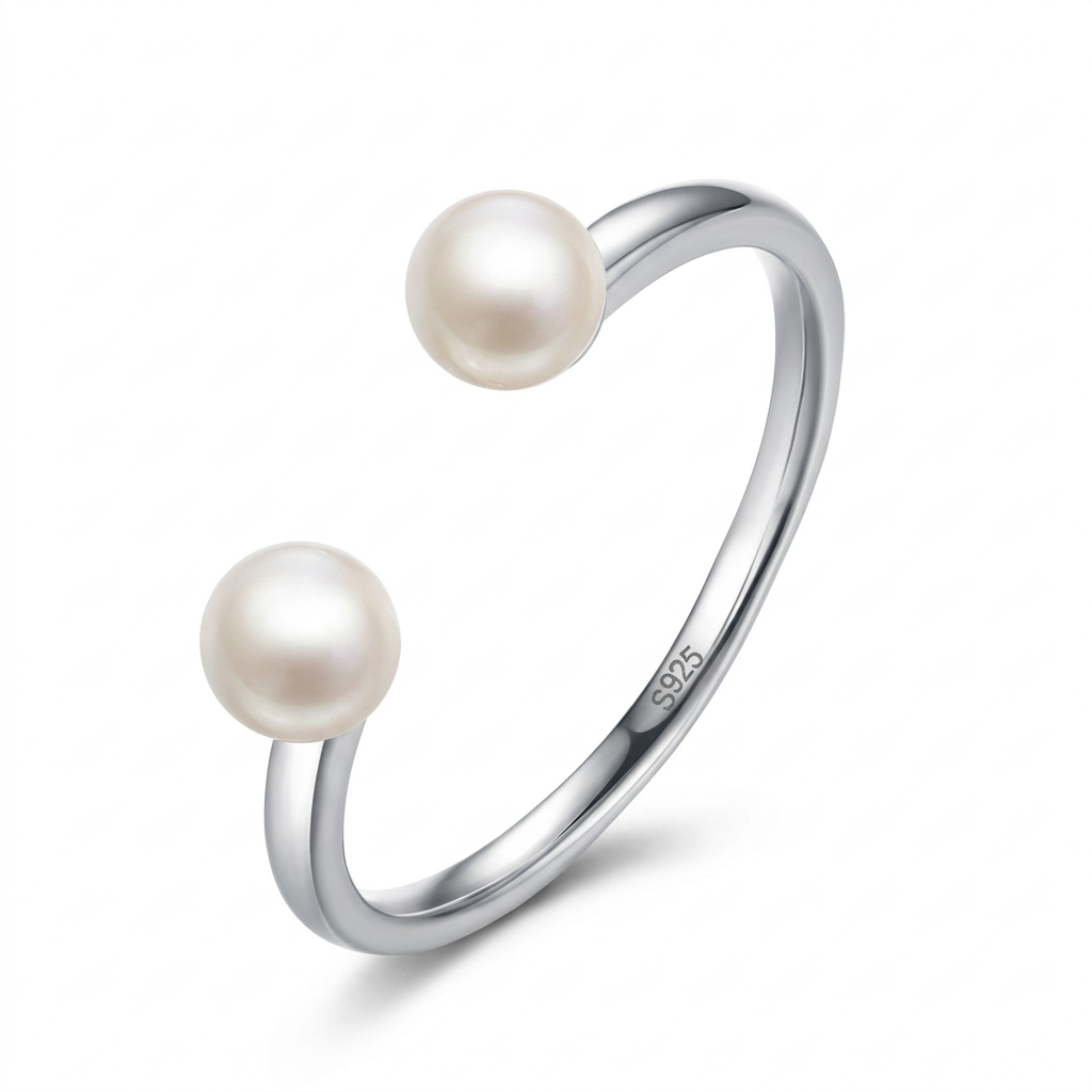 Anillo Perla de Agua Dulce Ajustable