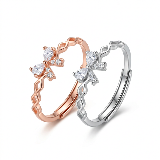 Anillo Moño con Zirconias