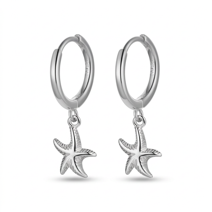 Arracadas con Estrella de Mar Colgante