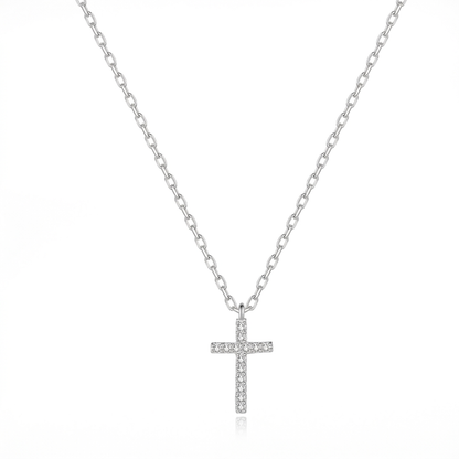 Collar Cruz con Zirconias