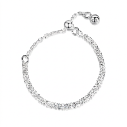 Anillo Cadena con Florecitas Ajustable