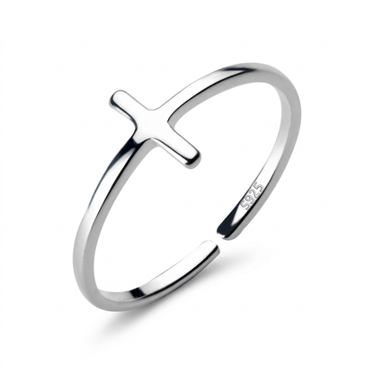 Anillo Cruz Ajustable