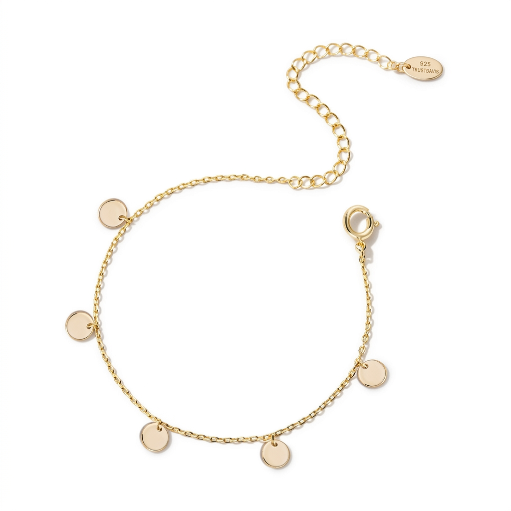 Tobillera con Discos Colgantes