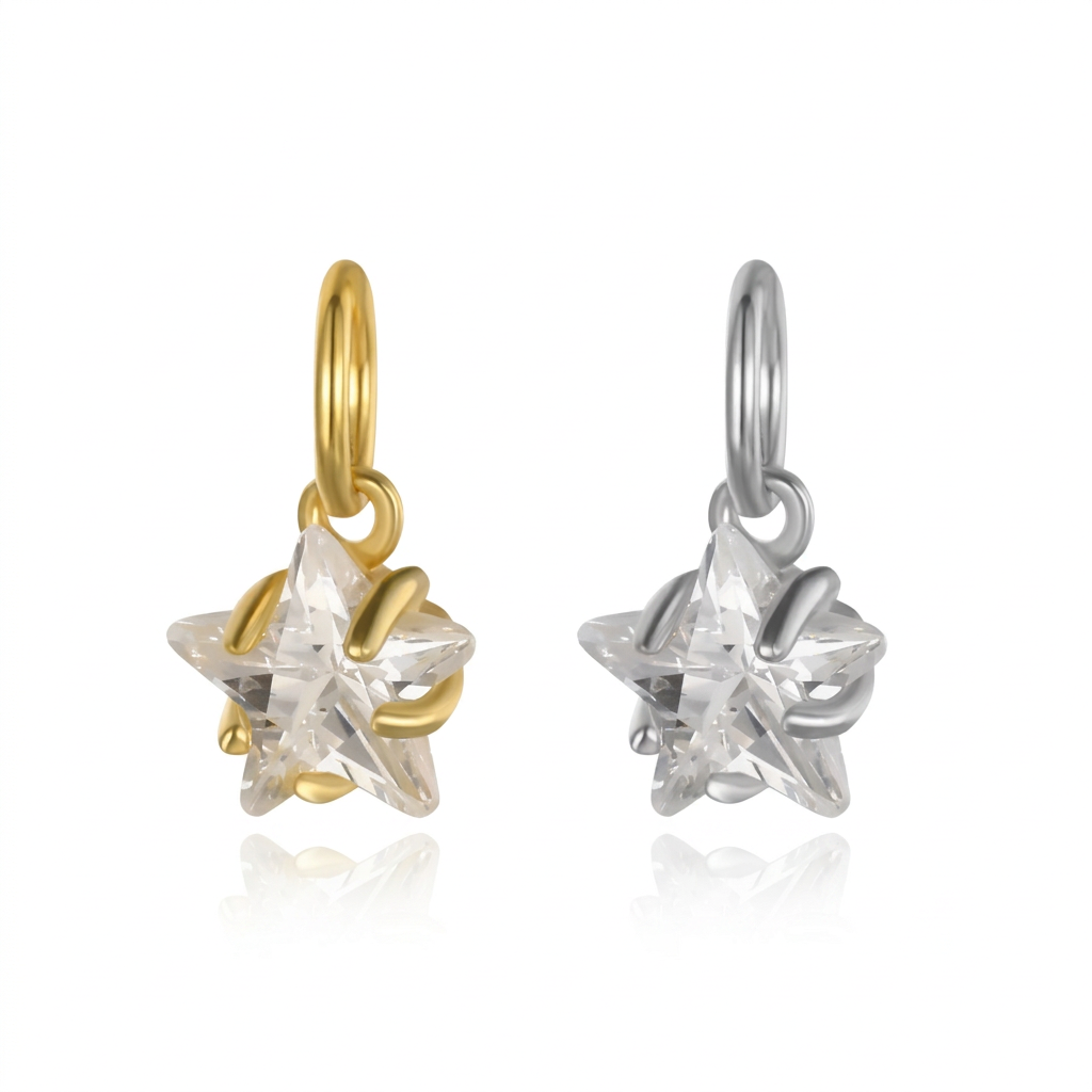 Dije Mini Estrella con Zirconia