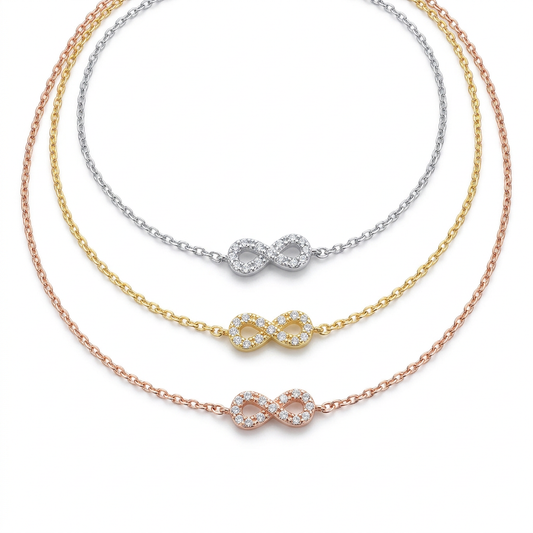 Tobillera Infinito con Zirconias