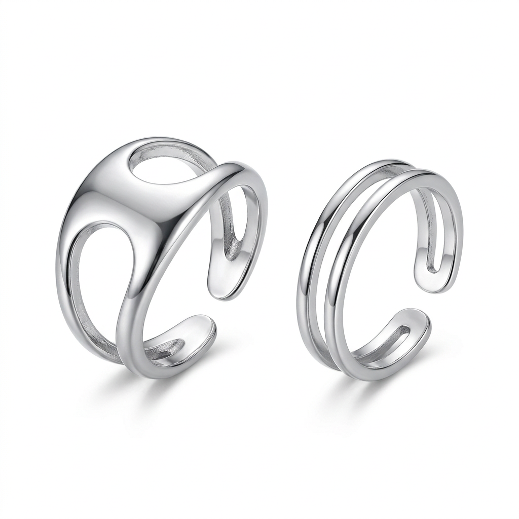 Anillo Abierto Doble Capa