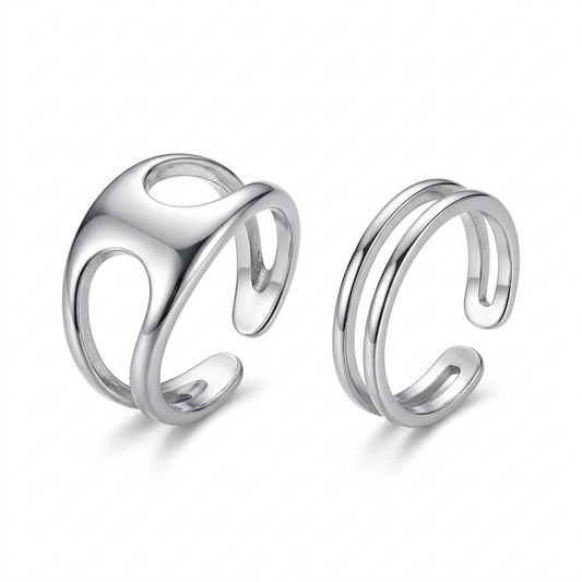Anillo Abierto Doble Capa