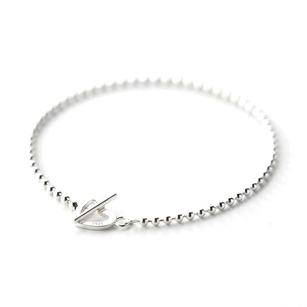 Pulsera de Bolitas con Corazón o Estrella