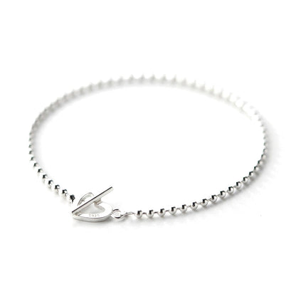 Pulsera de Bolitas con Corazón o Estrella
