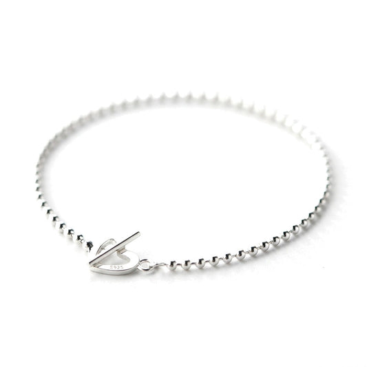 Pulsera de Bolitas con Corazón o Estrella