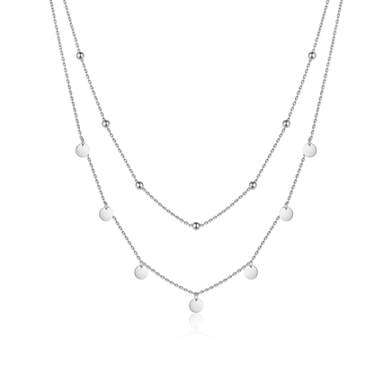 Collar Choker Doble de Discos