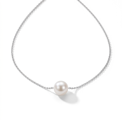 Collar Perla Blanca o Morada
