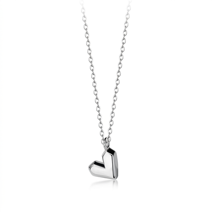 Collar Corazón Geométrico