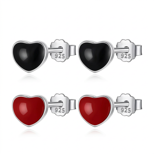 Aretes Figuras en Negro o Rojo