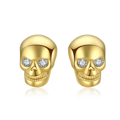 Aretes Calaverita con Cierre de Rosca