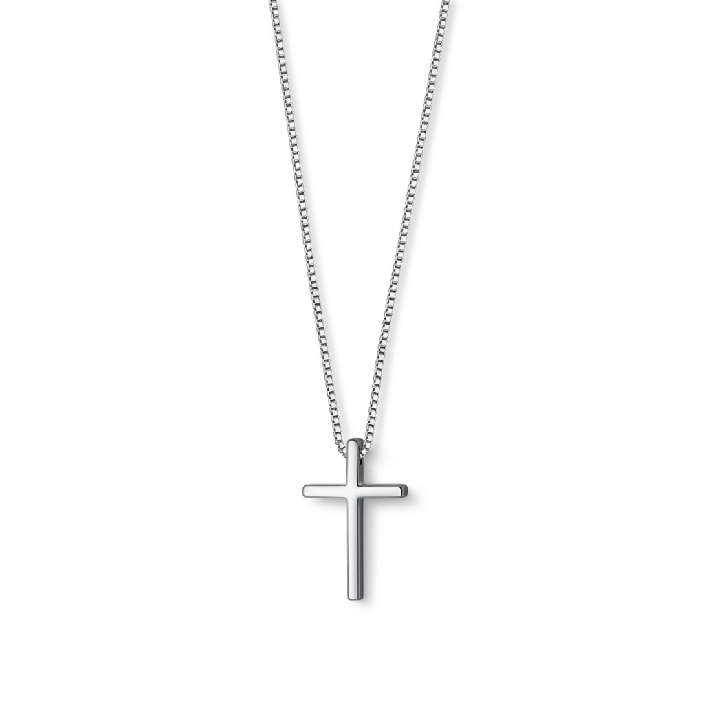 Collar Cruz con Cadena Veneciana