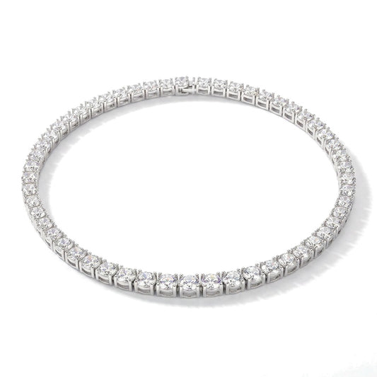 Collar Choker con Zirconias y Pulsera a Juego