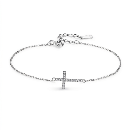 Pulsera Cruz con Zirconias