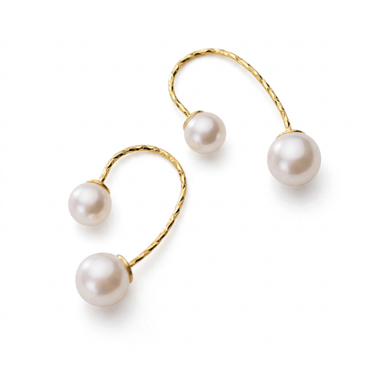 Aretes Perla con Gancho