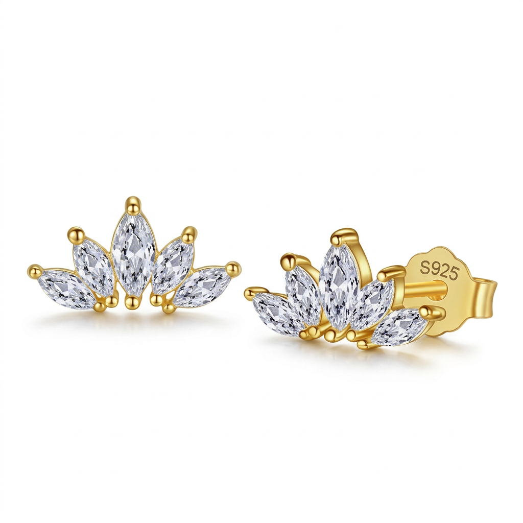 Aretes Alas con Zirconias