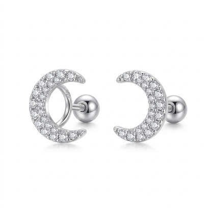 Aretes Luna Brillante