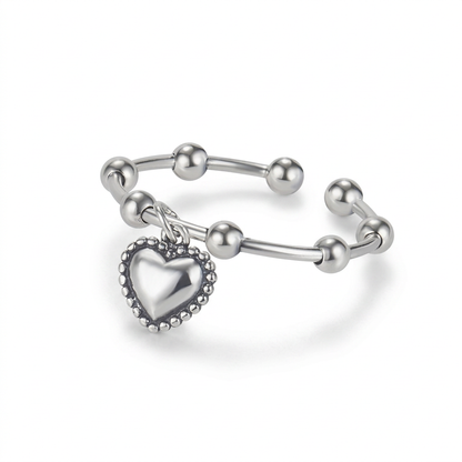 Anillo Abierto Corazón Dulce