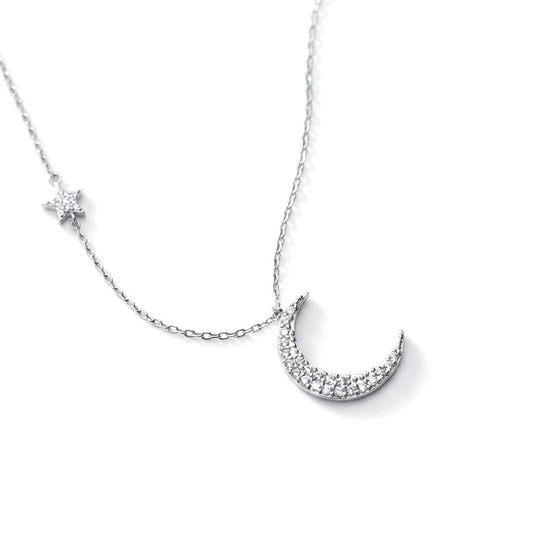 Collar Gargantilla Luna y Estrella