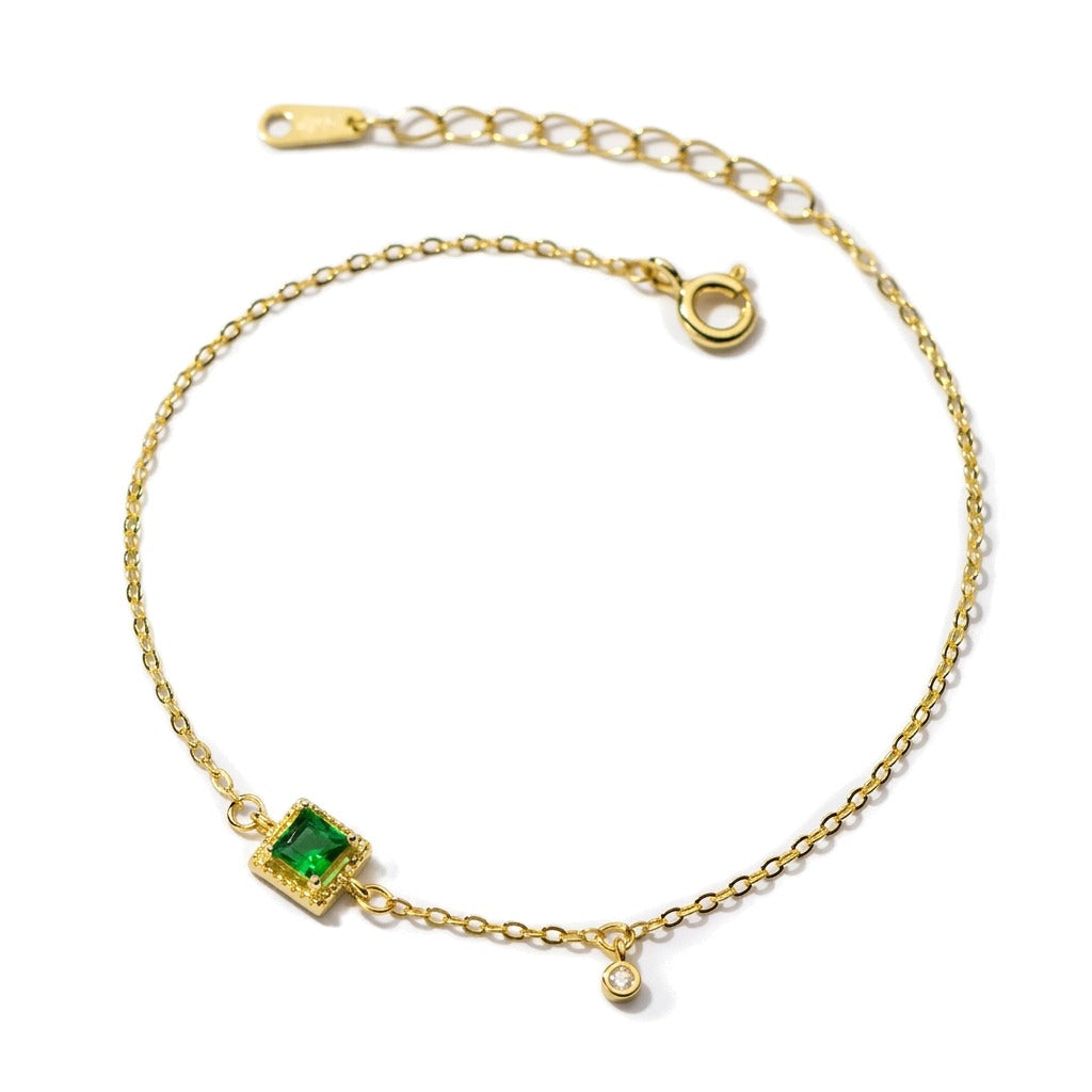 Pulsera con Zirconias Cuadradas