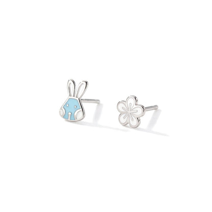 Aretes Conejito y Flor