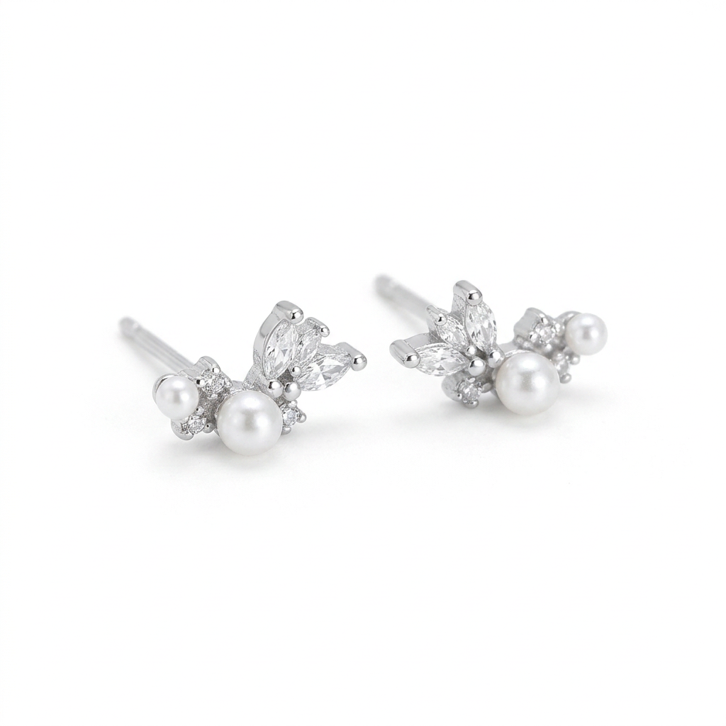 Aretes Perla Minimalistas