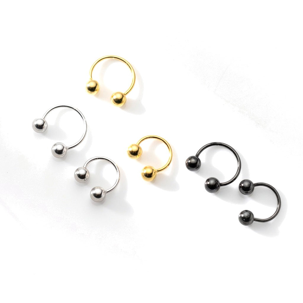 Aretes Bolitas Estilo Punk