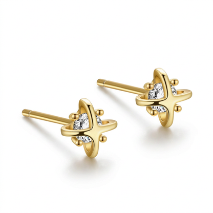 Aretes Planeta con Zirconias