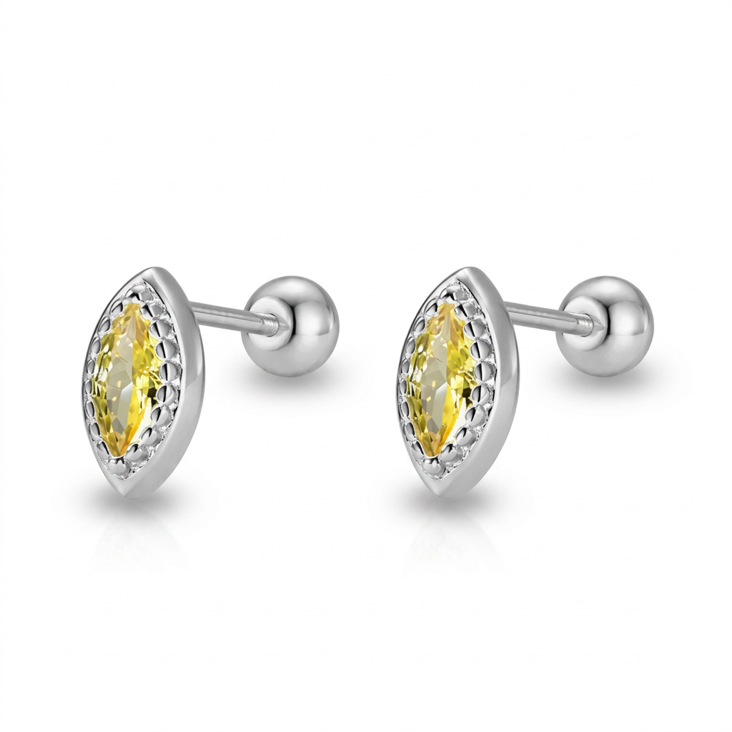 Aretes Zirconia Corte Marquesa