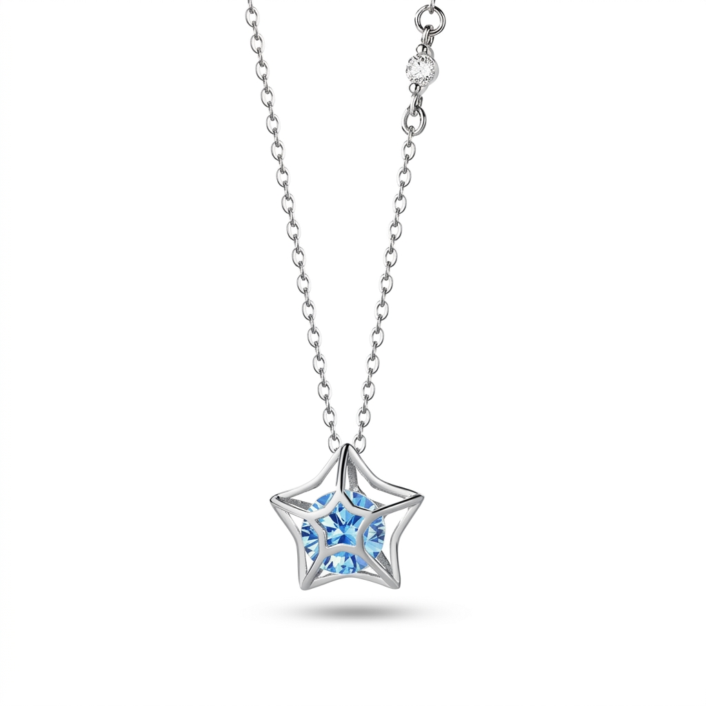 Collar Estrella Delicada con Zirconias