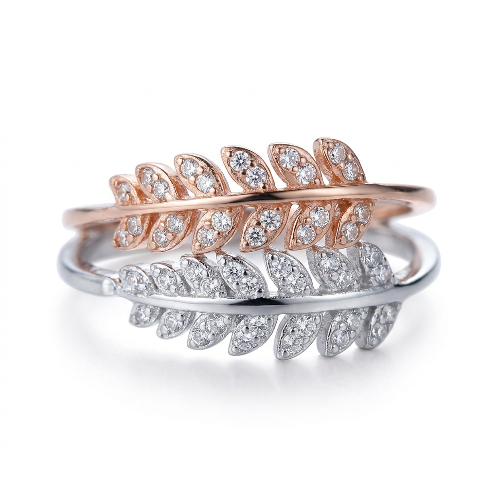 Anillo Hojas Abierto