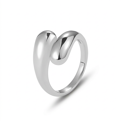 Anillo Coctel Gota de Agua