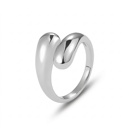 Anillo Coctel Gota de Agua