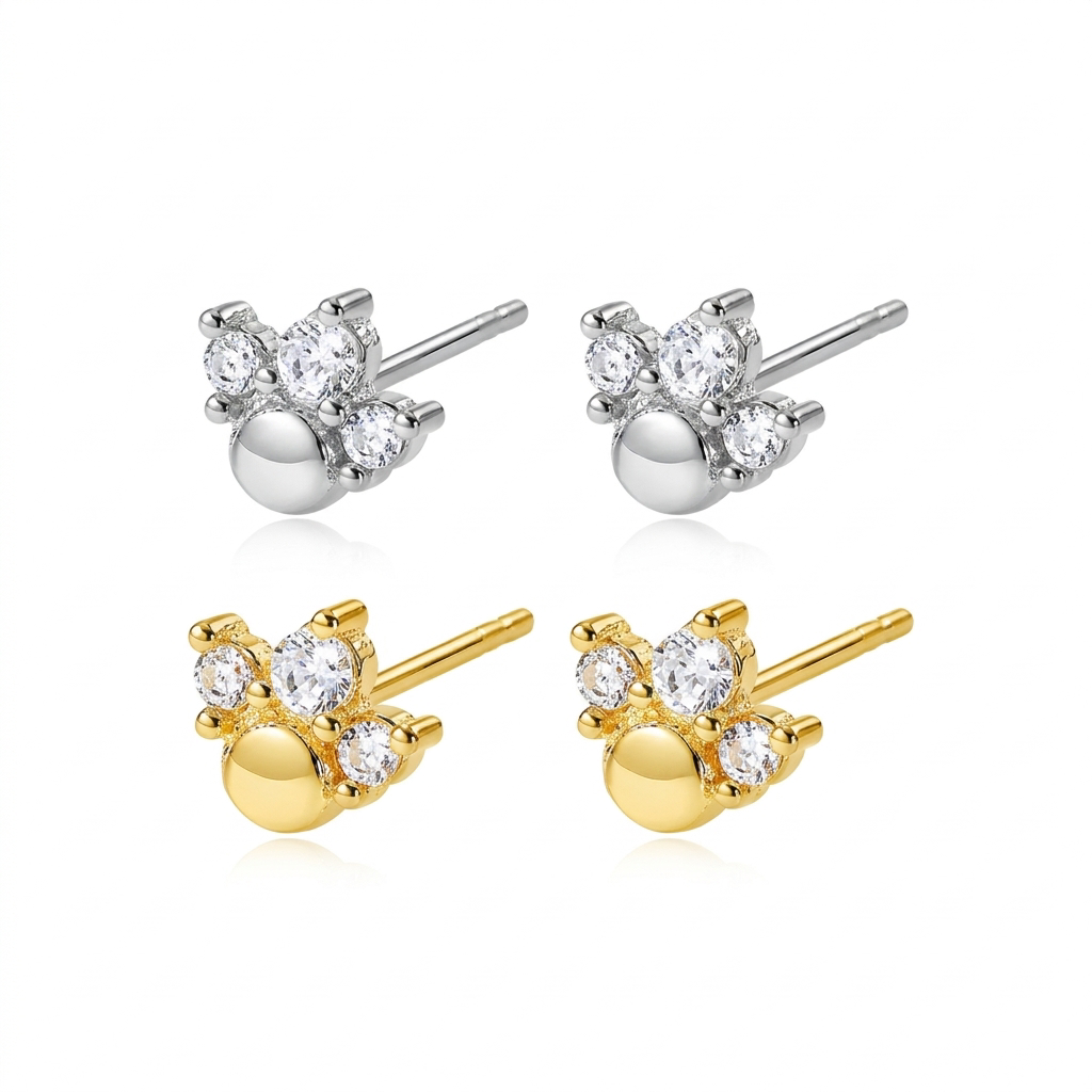 Aretes Minimalistas con Garras