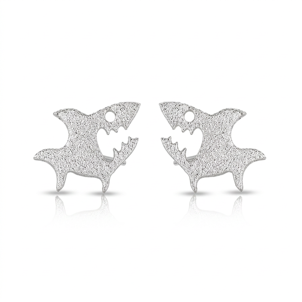 Aretes Tiburón Satinado