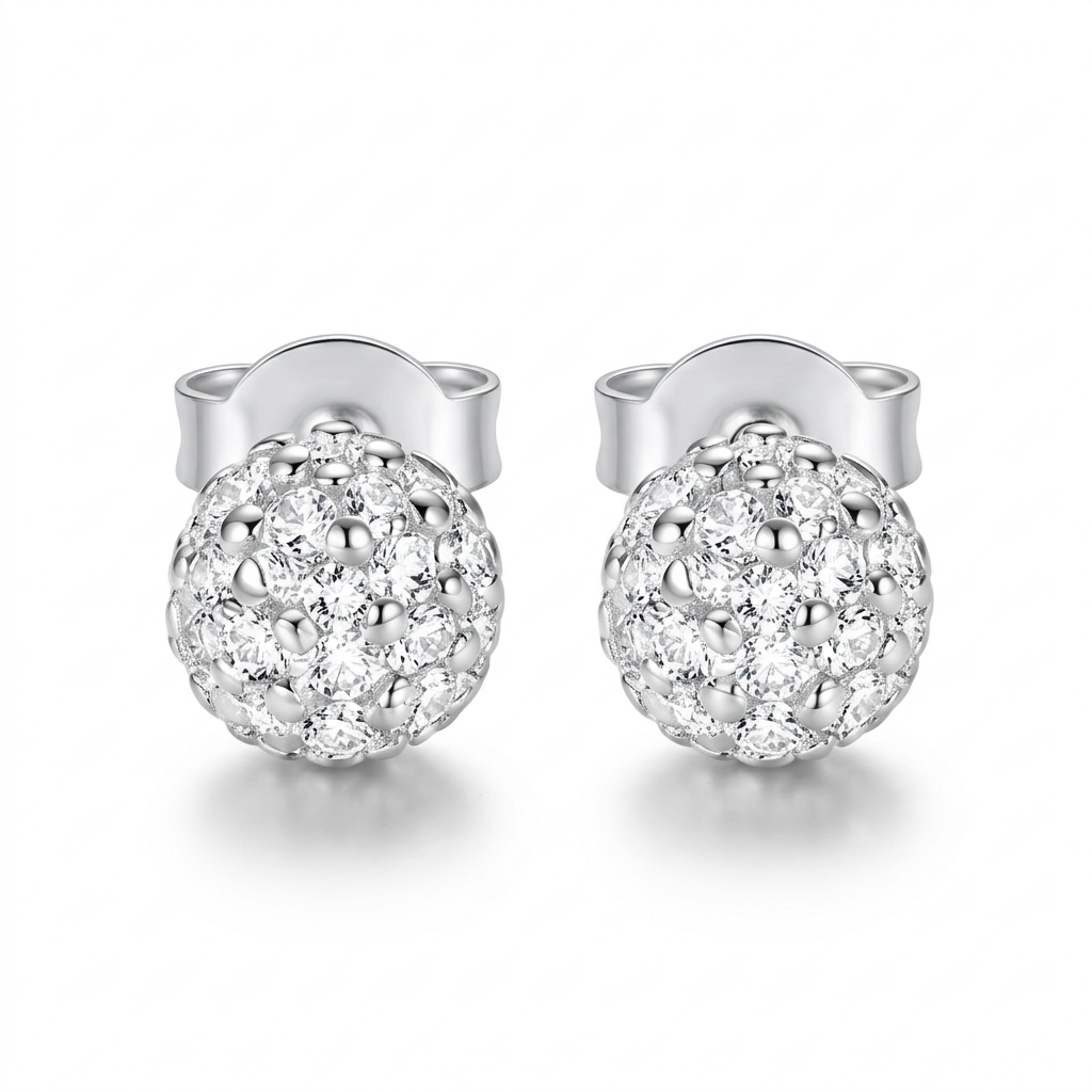 Aretes Moño o Círculo con Zirconias